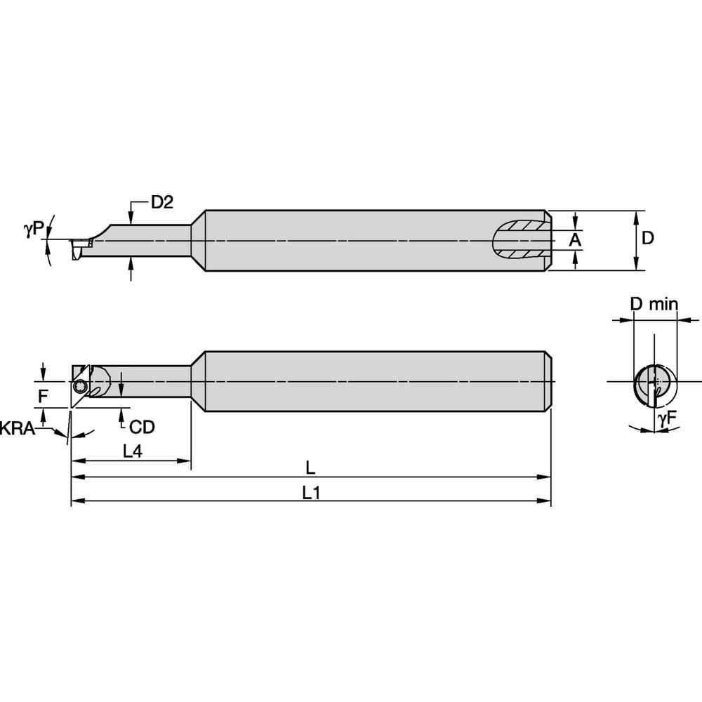 Indexable Boring Bar: CSPI2505001225R, 0.4