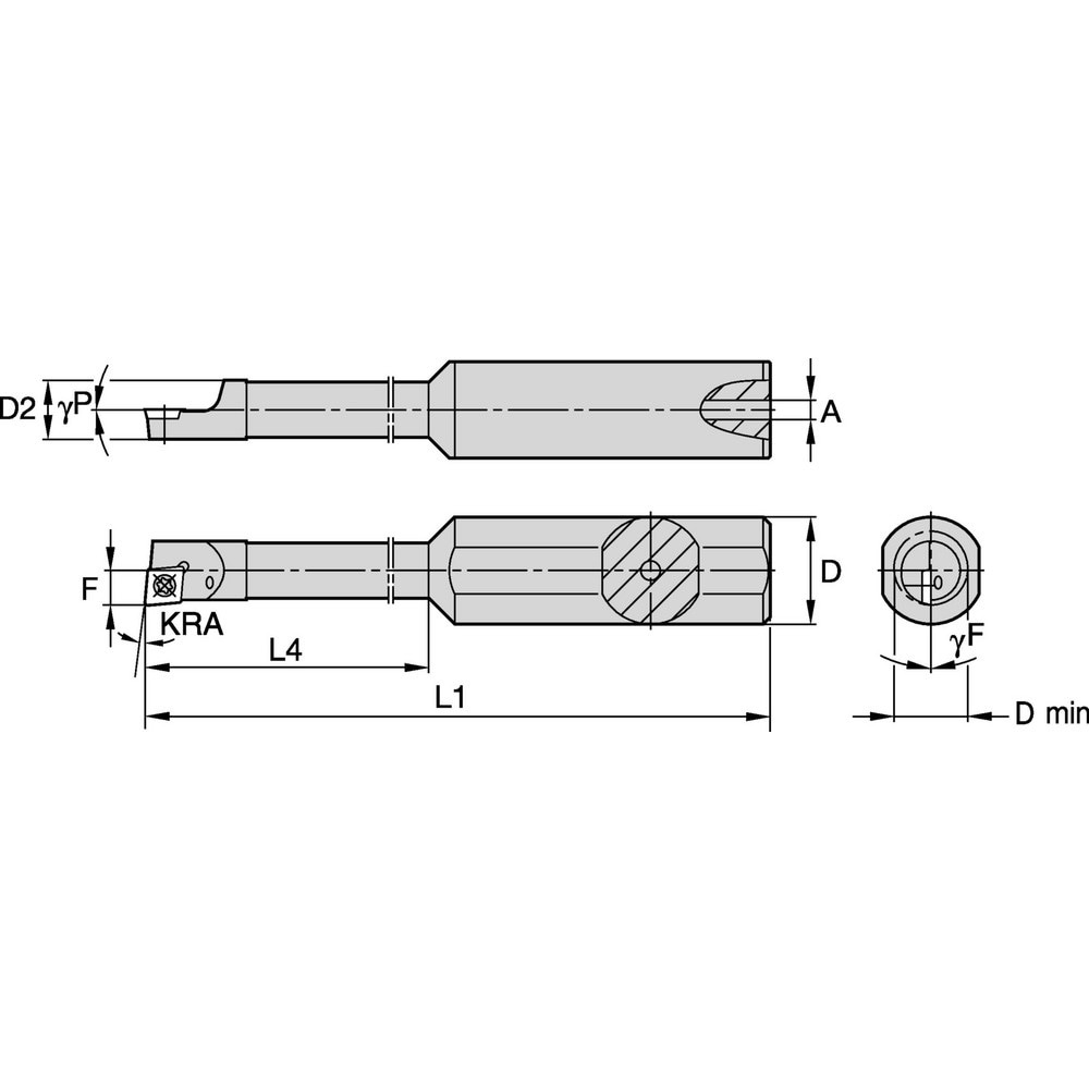 Indexable Boring Bar: CSBI18050055R, 0.204
