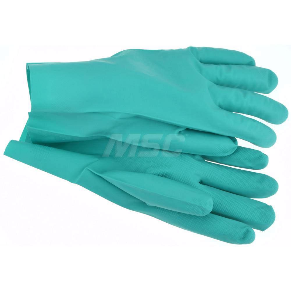 Chemical Resistant Gloves: PRO-SAFE Size 2X-Large, 11.00 mil, Nitrile, Unsupported