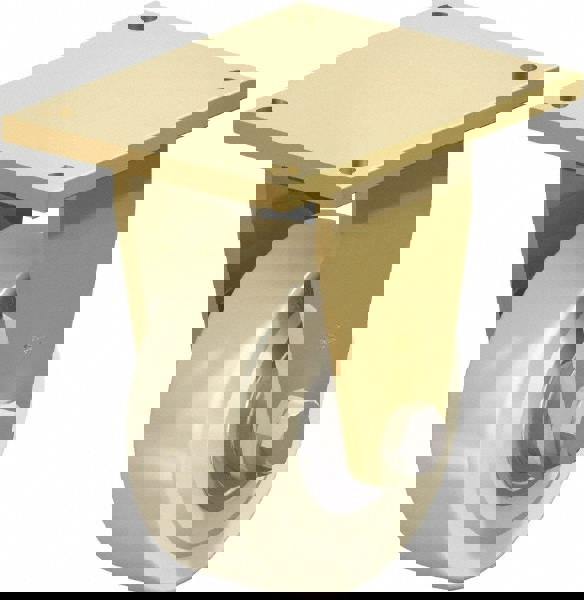 Rigid Top Plate Caster: Cast Nylon, 8