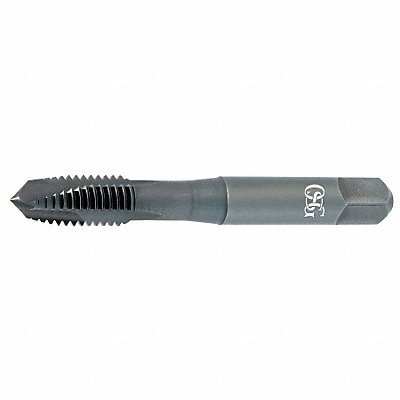Spiral Point Tap: 1/4-28 UNF, 3 Flutes, Plug, HSS-E, TiCN Coated