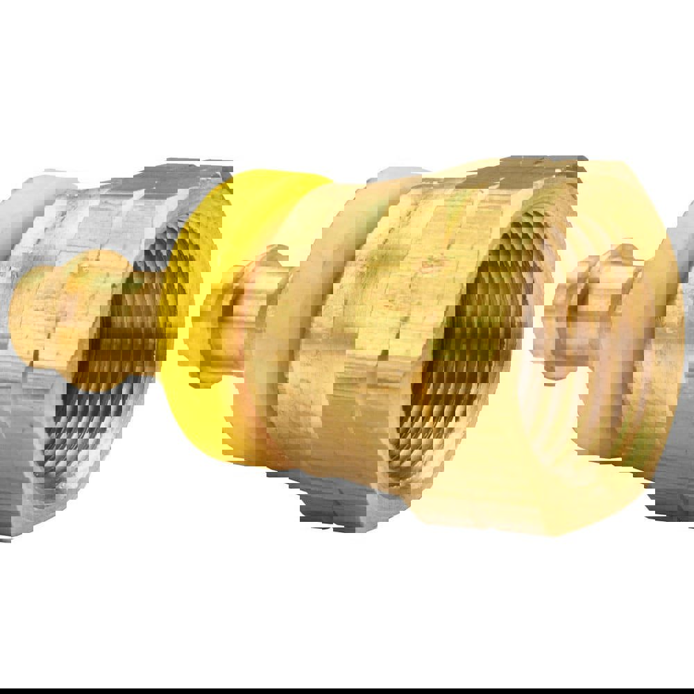 Barbed Push-On Hose Fittings; Fitting Type: Female Swivel ; Inside Diameter (Inch): 3/8 ; Material: Brass ; Thread Standard: UNF ; Thread Size: 5/8-18 ; Barb Size: 3/8 (Inch)