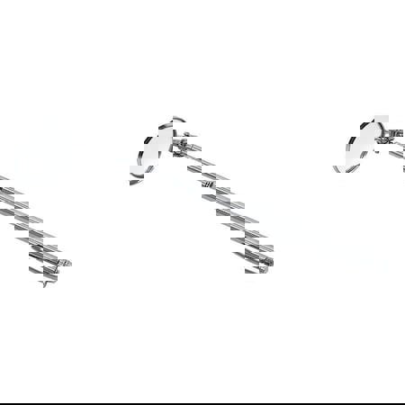 Inspection Mirror: Round, Steel Mirror, Steel Handle