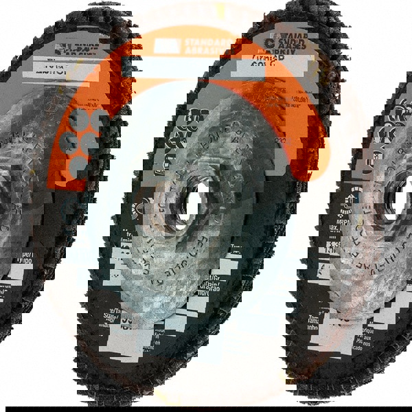 Flap Disc: 5/8-11 Hole, 40 Grit, Zirconia Alumina, Type 29