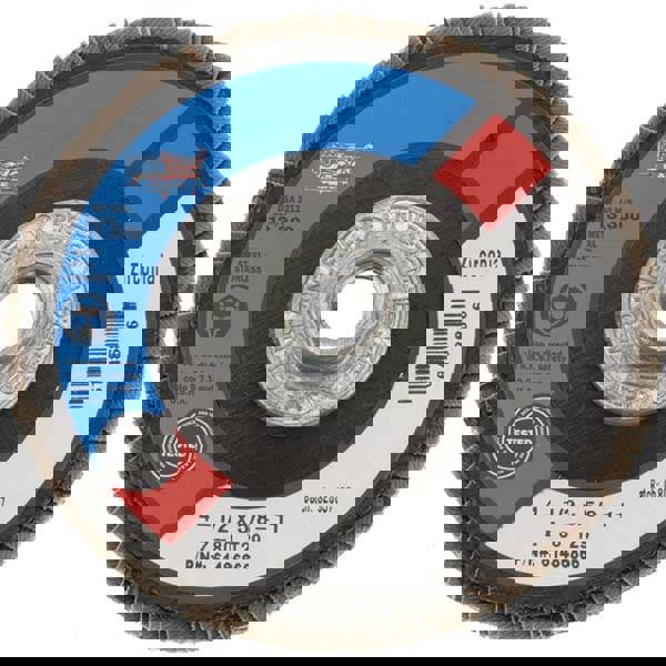 Flap Disc: 5/8-11 Hole, 80 Grit, Zirconia Alumina, Type 29