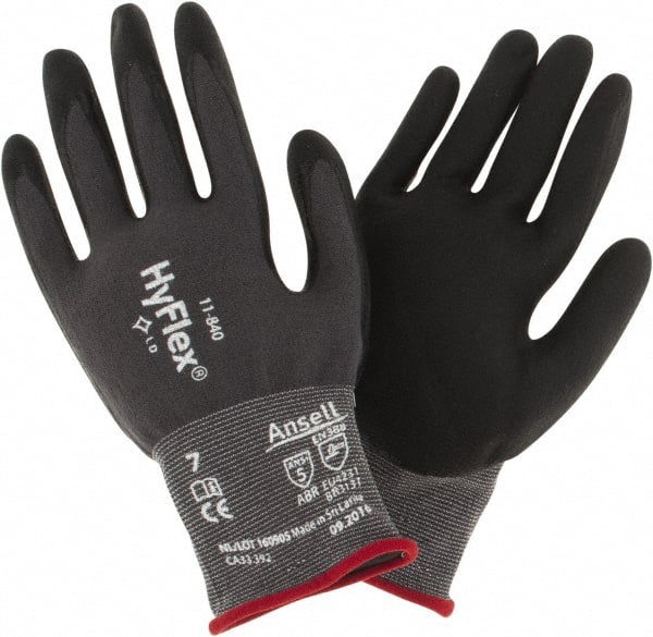 Series 11-840 General Purpose Work Gloves: Small, Nitrile-Coated Nitrile Foam