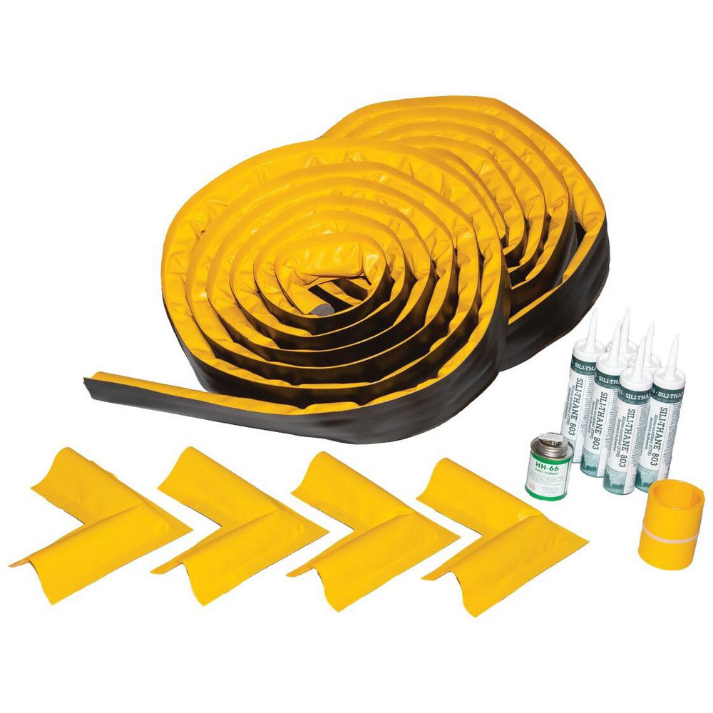 Collapsible Berms & Pools; Type: Spill Berm ; Material: PVC Coated Fabric ; Pool Color: Yellow ; Standards: SPCC ; Wall Collapse Style: Foam Wall ; Ring Color: Yellow