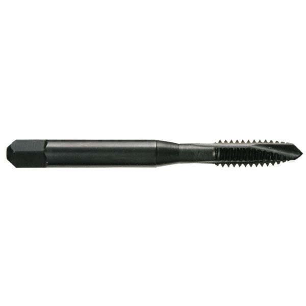 Spiral Point Tap: 1-1/2-12 UNF, 4 Flutes, Plug, Vanadium High Speed Steel, Oxide Coated