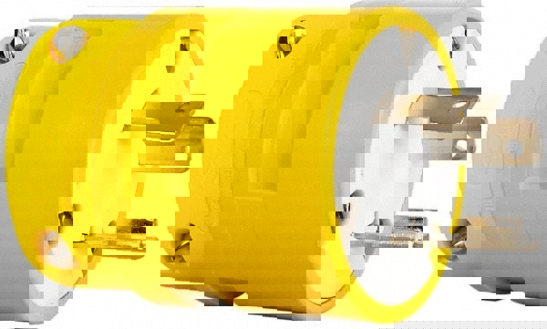 Straight Blade Plug: Industrial, L5-30, 125VAC, Yellow