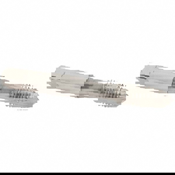 Spiral Point Tap: 3/8-16 UNC, 3 Flutes, Plug Chamfer, HSS-E Vanadium, Bright/Uncoated Coated