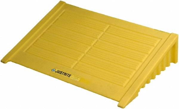 Ramps for Spill Containment; Maximum Load Capacity: 1000.00 ; Overall Width: 49in ; Overall Length (Inch): 33 ; Overall Height: 10.5in ; Material: Polyethylene ; Color: Yellow; Yellow