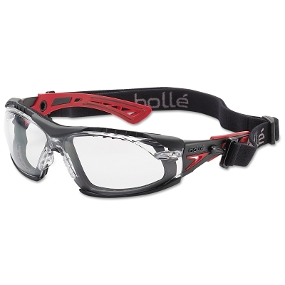 RUSH PLUS SAFETY GLASS -RED/BLACK TEMPLE
