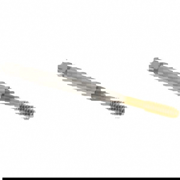 Thread Forming Tap: #4-40 UNC, 2B Class of Fit, Bottoming Chamfer, High-Speed Steel, TiN Finish