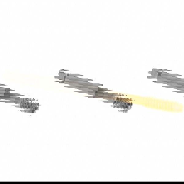 Thread Forming Tap: #6-32 UNC, 2B Class of Fit, Bottoming Chamfer, High-Speed Steel, TiN Finish