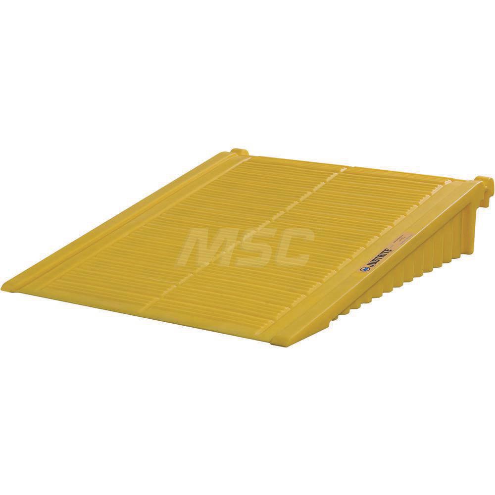 Ramp for 2 to 4-Drum EcoPolyBlend DrumShed, polyethylene, Yellow.