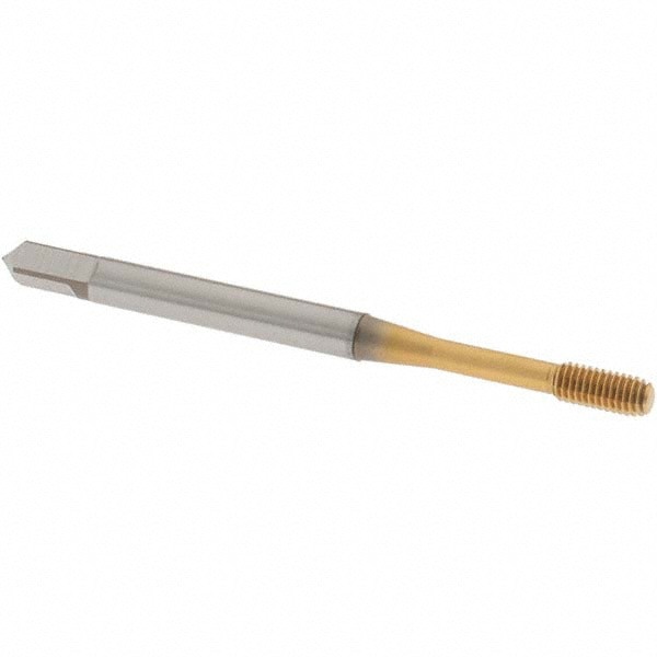 Thread Forming Tap: M3x0.50, 6H Class of Fit, Bottoming, High Speed Steel, TiN Coated
