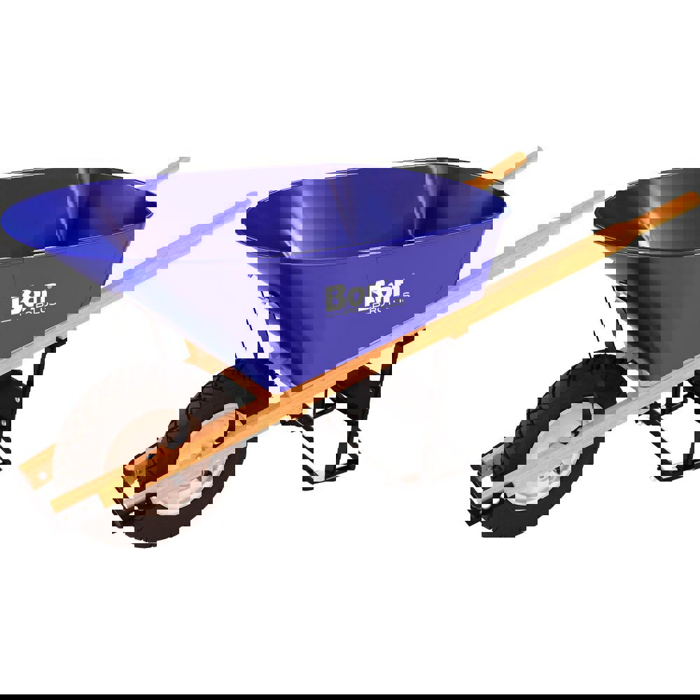 Wheelbarrows; Volume Capacity: 6.0 ; Load Capacity: 250 ; Wheel Material: Rubber ; Tray Material: Steel