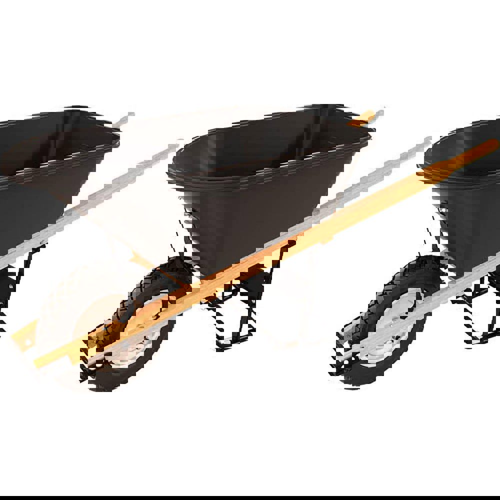 Wheelbarrows; Volume Capacity: 5.8 ; Load Capacity: 250 ; Wheel Material: Rubber ; Tray Material: Polyethylene