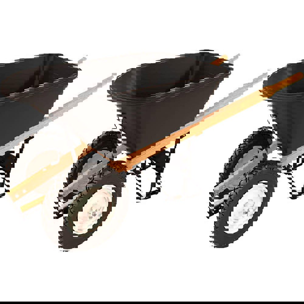 Wheelbarrows; Volume Capacity: 5.8 ; Load Capacity: 250 ; Wheel Material: Rubber ; Tray Material: Polyethylene