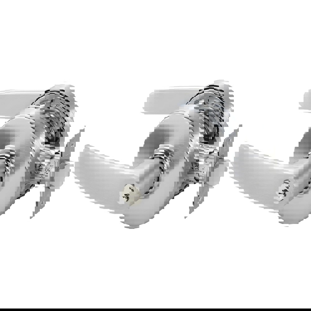 Lever Locksets; Lockset Type: Entrance ; Key Type: Keyed Different ; Back Set: 2-3/4 (Inch); Cylinder Type: Conventional ; Material: Metal ; Door Thickness: 1-3/4