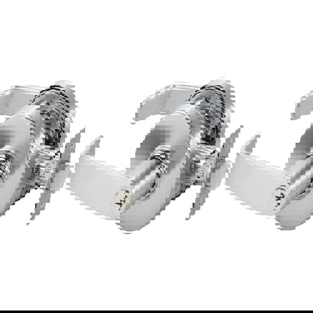 Lever Locksets; Lockset Type: Entrance ; Key Type: Keyed Different ; Back Set: 2-3/4 (Inch); Cylinder Type: Conventional ; Material: Metal ; Door Thickness: 1-3/4