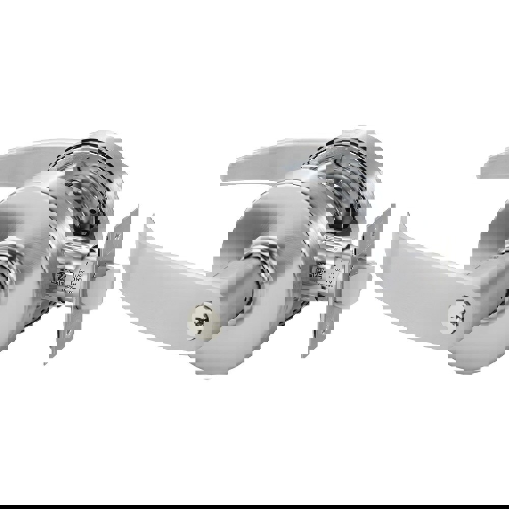 Lever Locksets; Lockset Type: Classroom ; Key Type: Keyed Different ; Back Set: 2-3/4 (Inch); Cylinder Type: Conventional ; Material: Metal ; Door Thickness: 1-3/4