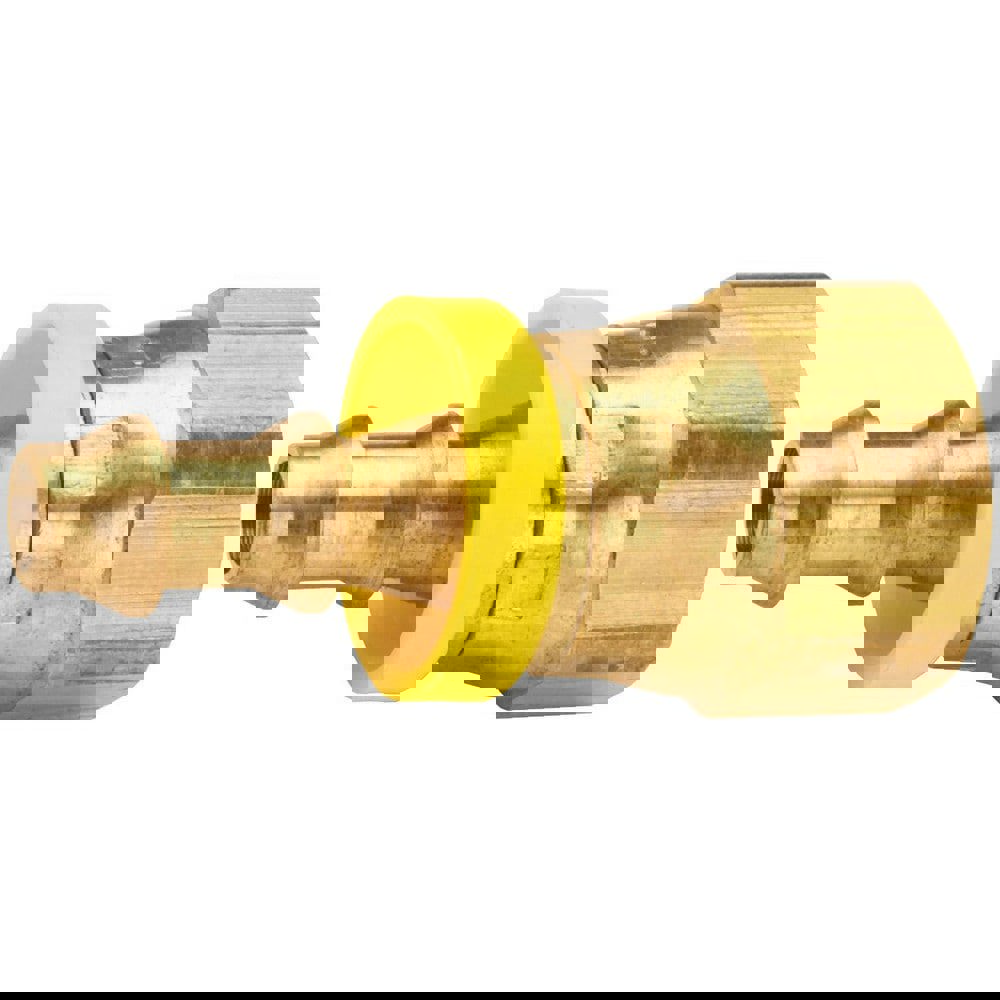 Barbed Push-On Hose Fittings; Fitting Type: Female Swivel ; Inside Diameter (Inch): 3/4 ; Material: Brass ; Thread Standard: UNF ; Thread Size: 1-1/16-12 ; Barb Size: 3/4 (Inch)