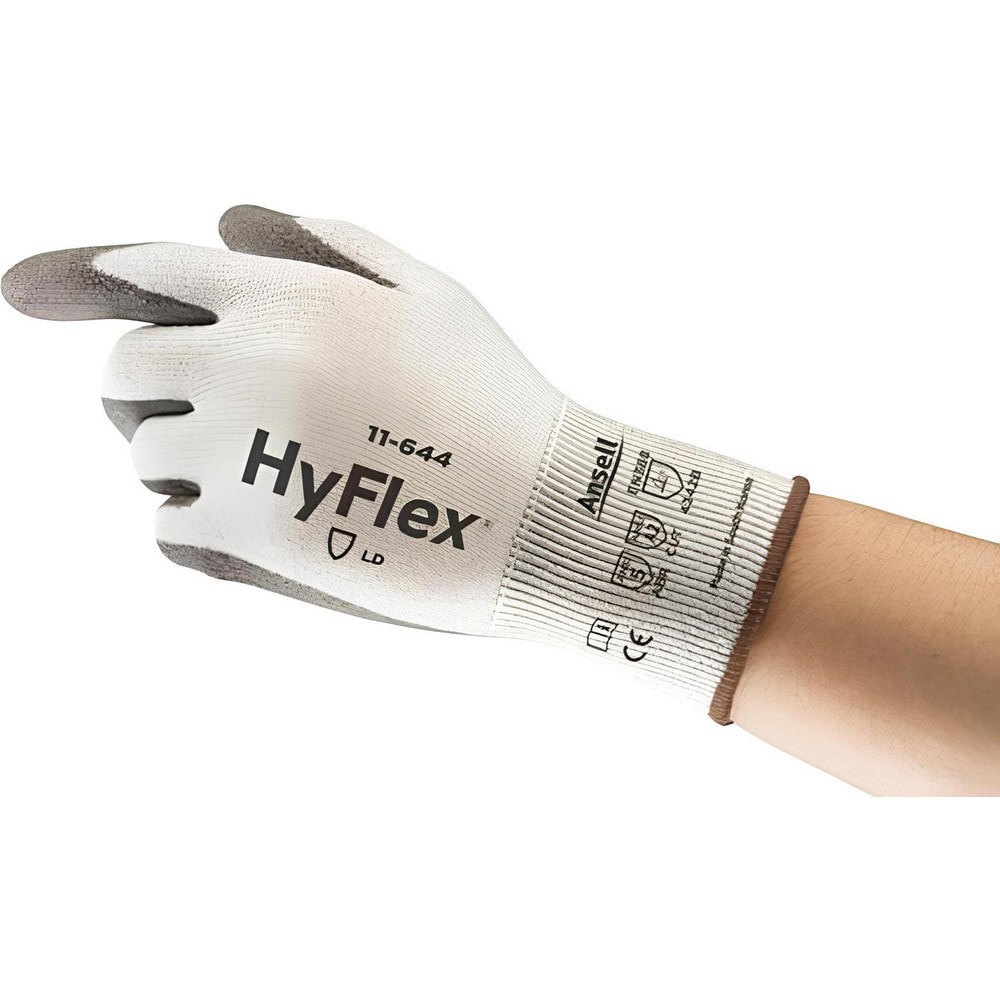 Cut-Resistant Gloves: Size Small, ANSI Cut A2, ANSI Puncture 4, Polyurethane, Series 11-644