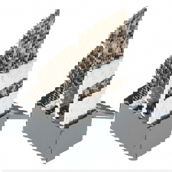 Drill Bit Set: Jobber Length Drill Bits, 29 Pc, 135 &deg;, Cobalt