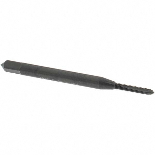Spiral Point Tap: #1-72 UNF, 2 Flutes, Plug, 2B Class of Fit, High Speed Steel, Oxide Coated