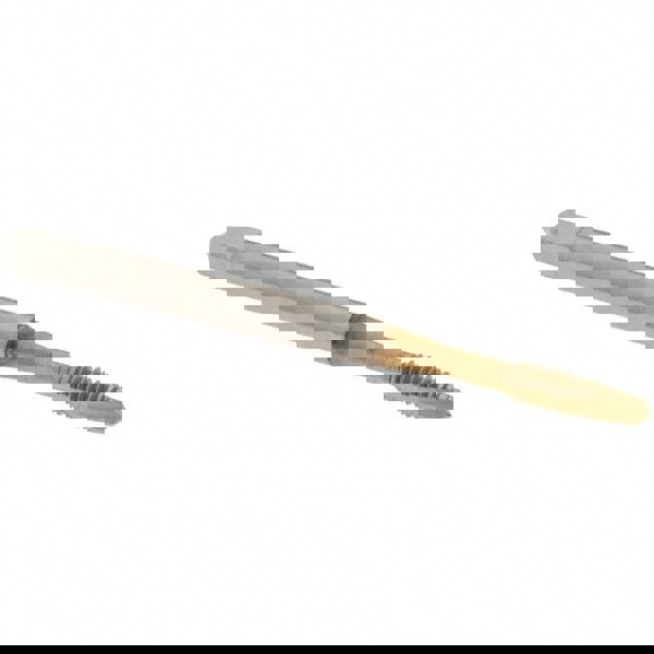 Spiral Point Tap: #4-40 UNC, 2 Flutes, Plug Chamfer, 2B Class of Fit, HSS, TiN Coated