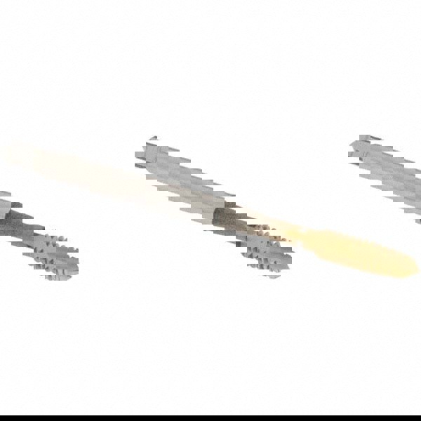 Spiral Point Tap: #6-32 UNC, 2 Flutes, Plug Chamfer, 2B Class of Fit, HSS, TiN Coated