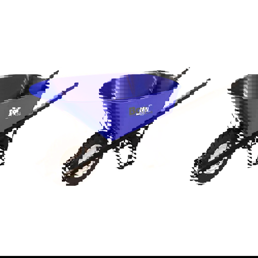 Wheelbarrows; Volume Capacity: 6.0 ; Load Capacity: 250 ; Wheel Material: Rubber ; Tray Material: Steel