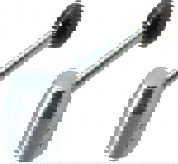 1 Offset Arm, 1/2 Inch Hole, Cadmium Plated, Reamed Clamping Handle