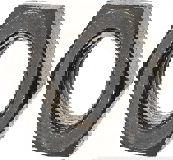 Heavy Hex Nut: 1-1/2-6, Grade 2 Steel, Bright/Uncoated Finish