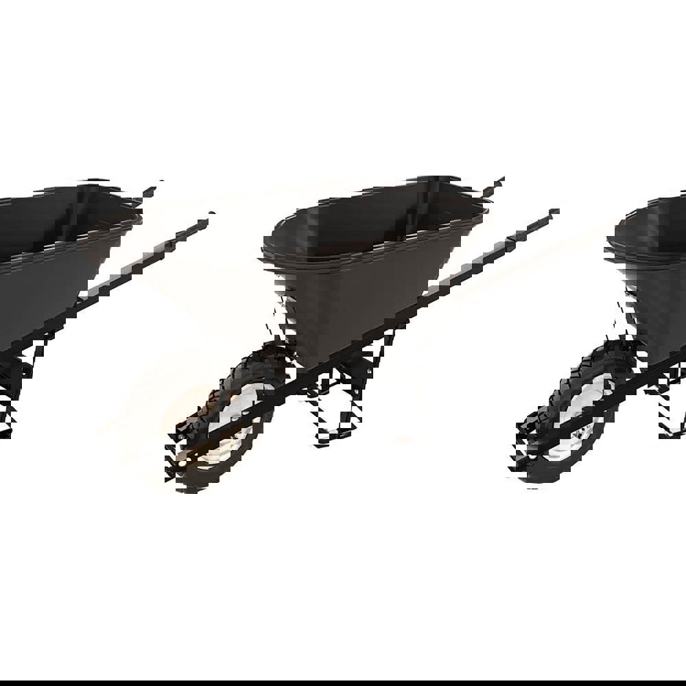 Wheelbarrows; Volume Capacity: 5.8 ; Load Capacity: 250 ; Wheel Material: Rubber ; Tray Material: Polyethylene