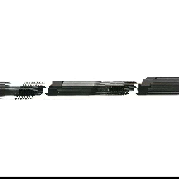 Spiral Point Tap: M24x1.5 Metric Fine, 4 Flutes, Plug Chamfer, HSS-E Vanadium, Steam Oxide Coated