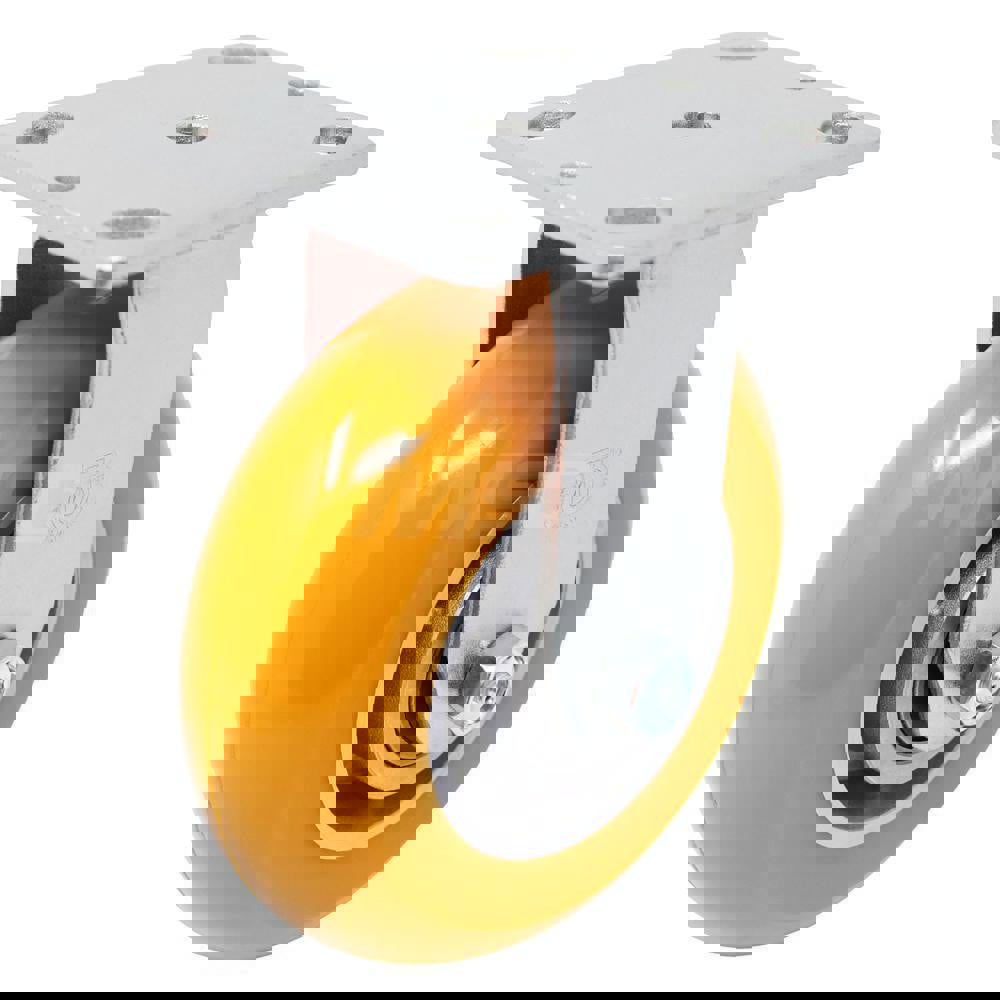 Rigid Top Plate Caster: Polyurethane, 6