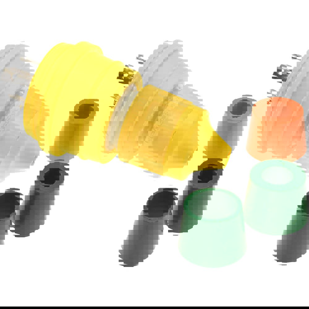 Locking Inlet: Plug, Industrial, L14-30, 125 & 250V, Yellow