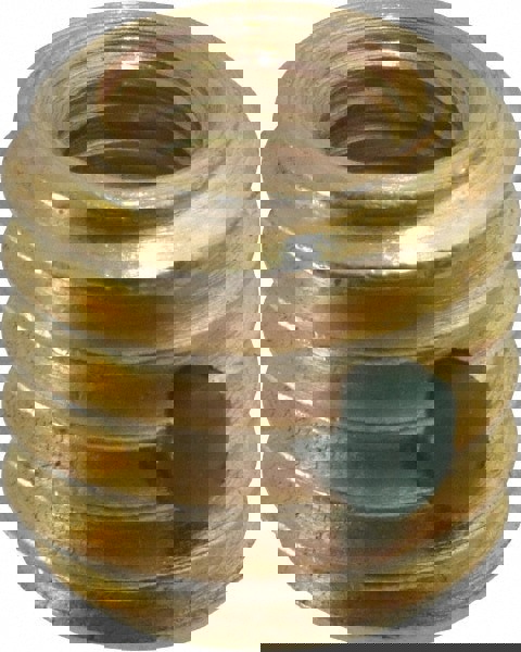 Thread Locking Insert: 1/4-28 Internal Thread, 7/16-14 External Thread, UNF, 7/16