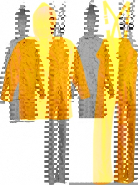 Suit with Pants: Size L, Yellow, Polyester