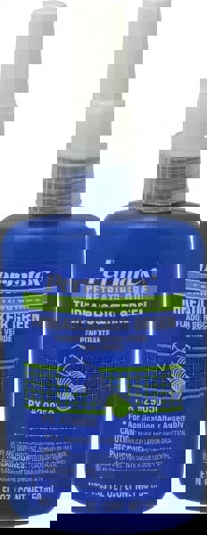 Threadlocker: Green, Liquid, 50 mL, Bottle