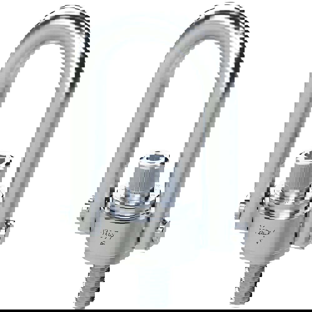 Safety Engineered Center Pull Hoist Ring: Screw-On, 500 lb Working Load Limit