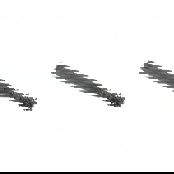 Spiral Flute Tap: #6-32, UNC, 3 Flute, Modified Bottoming Chamfer, 3B Class of Fit, Vanadium High-Speed Steel, Oxide Finish