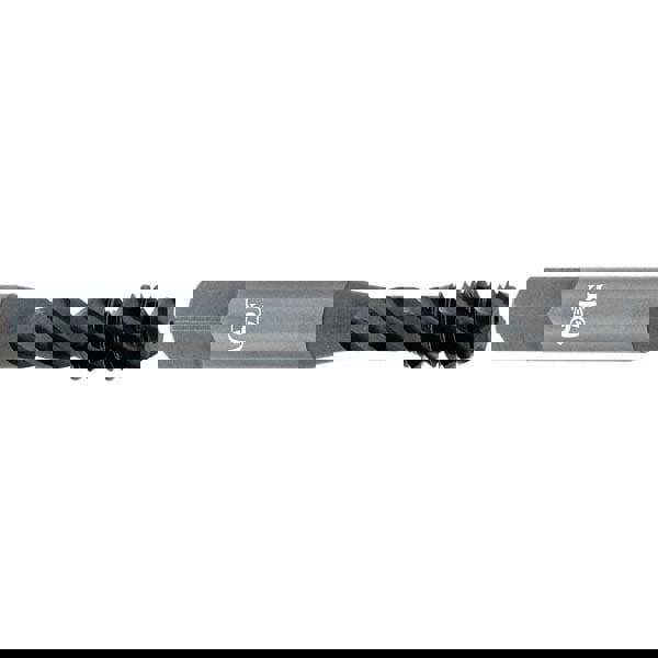 Spiral Flute Tap: #10-32, UNF, 3 Flute, Modified Bottoming Chamfer, 3B Class of Fit, Vanadium High-Speed Steel, Bright/Uncoated Finish