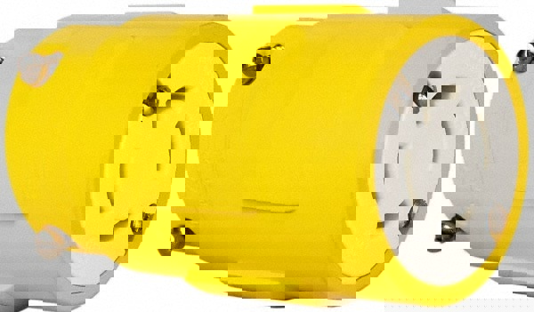 Straight Blade Connector: Industrial, Non-NEMA, Yellow