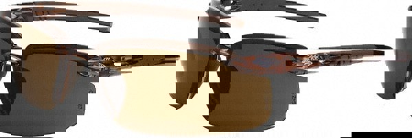 Safety Glass: Scratch-Resistant, Polycarbonate, Brown Lenses, Full-Framed, UV Protection