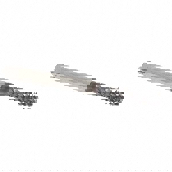 Spiral Flute Tap: #10-24, UNC, 3 Flute, Modified Bottoming Chamfer, 2B/3B Class of Fit, Vanadium High-Speed Steel, TiCN Finish