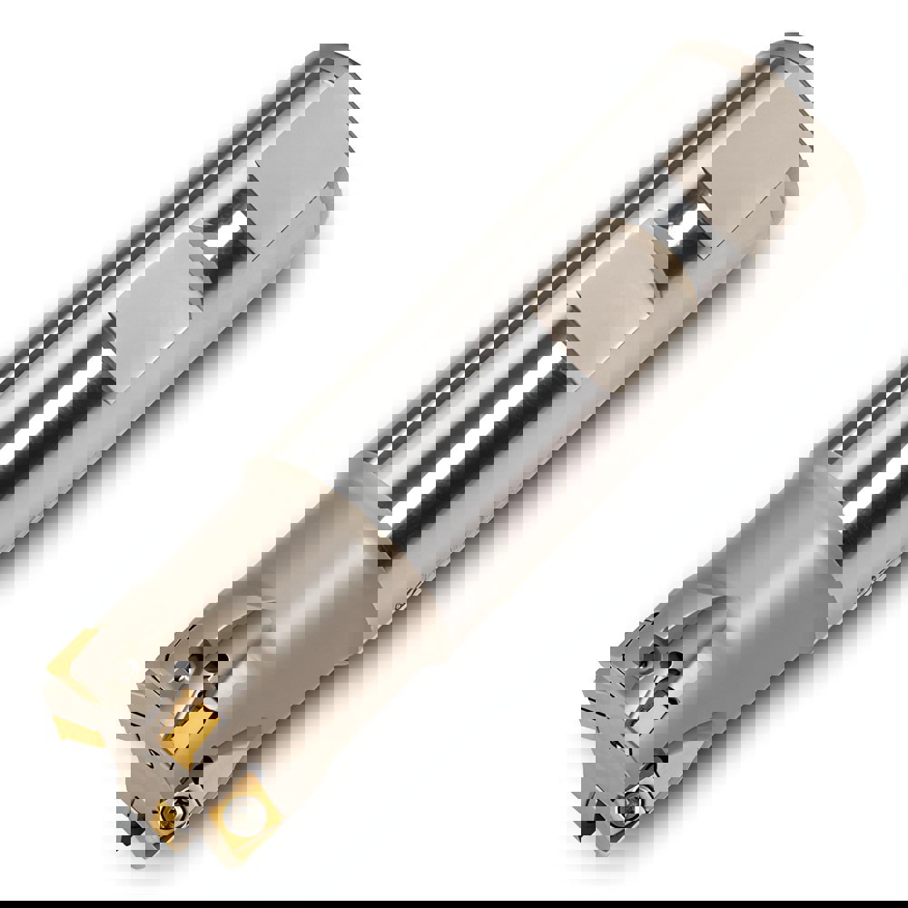 Indexable Square-Shoulder End Mills; Maximum Depth of Cut (mm): 6.10 ; Maximum Depth of Cut (Decimal Inch): 0.2400 ; Cutter Style: 1TJ1D ; Shank Type: Weldon Flat ; Shank Diameter (Decimal Inch): 0.7500 ; Shank Diameter (Inch): 3/4