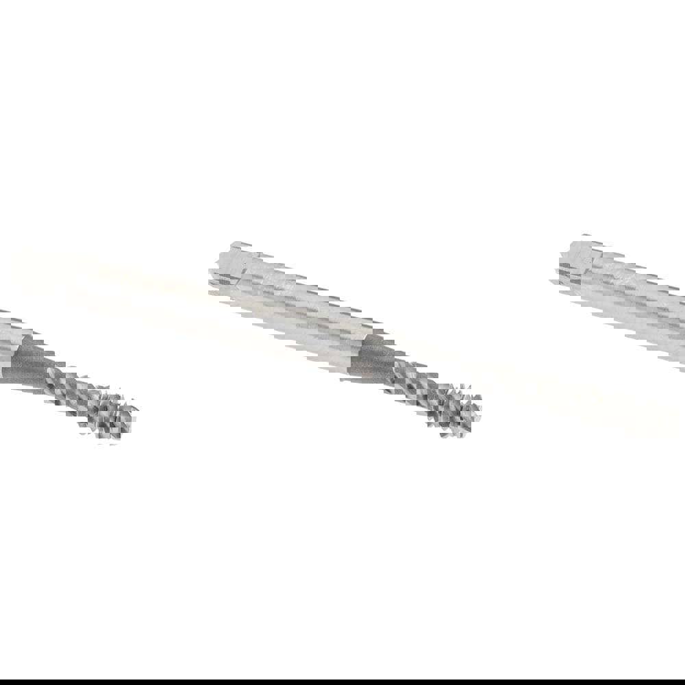 Spiral Flute Tap: #4-40, UNC, 3 Flute, Modified Bottoming Chamfer, 2B Class of Fit, Vanadium High-Speed Steel, Bright/Uncoated Finish